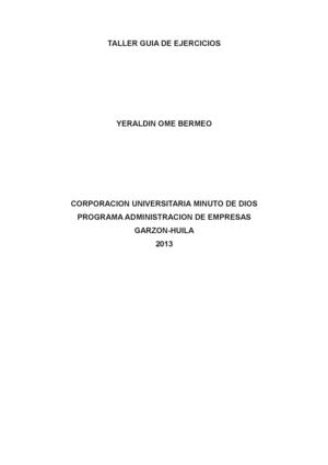 TALLER DE MATEMATICAS