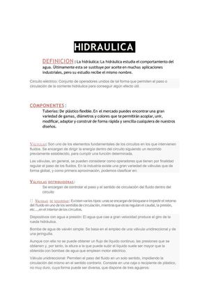 TEORÍA DE HIDRAULICA