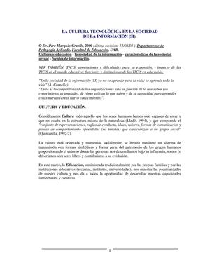 2-  Cultura tecnologica en sociedad de la informacion