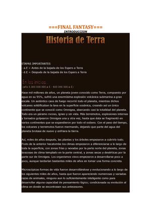 final fantasy terra nova juego de rol