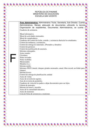 FODA ESCUELA SAN VICENTE