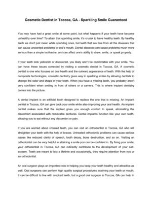  Cosmetic Dentist in Toccoa, GA - Sparkling Smile Guaranteed