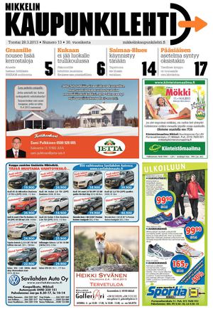 Mikkelin Kaupunkilehti 13/2013