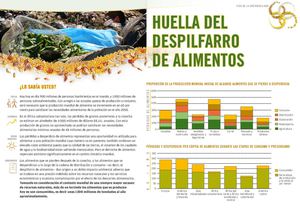 Huella del despilfarro de alimentos.