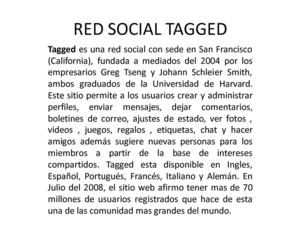 RED SOCIAL TAGGED
