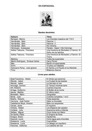 Lire des livres en espagnol