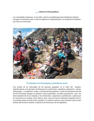 Ritual  en el Huaytapallana