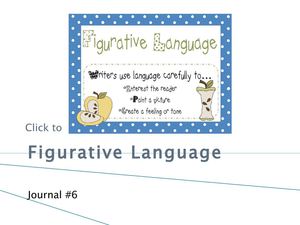 Figurative language - journal activity