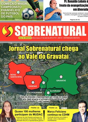 JORNAL SOBRENATURAL VALE DO GRAVATAÍ - 29/03 A 11/04 DE 2013