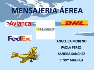 Empresas envio Áereo