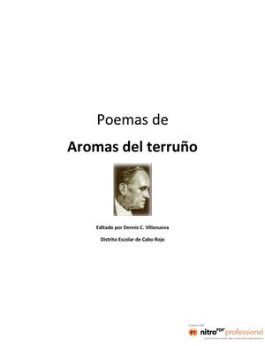 Poemas de Aromas del Terruño