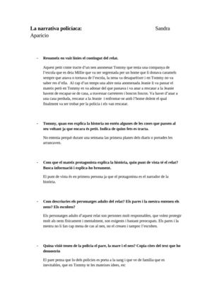 La narrativa policíaca