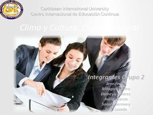 CLIMA ORGANIZACIONAL CIDEC