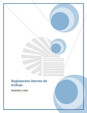 reglamento interno de trabajo Respapel Ltda.