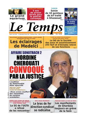 Le Temps d'Algérie Edition du Mardi 02 avril 2013