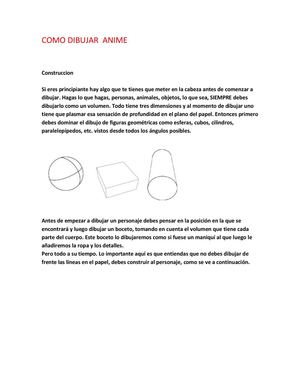 dibujar anime