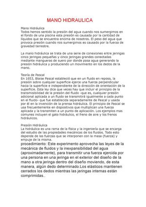 mano hidraulica