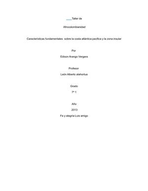taller sobre costa atlantica, pacifica y zona insular