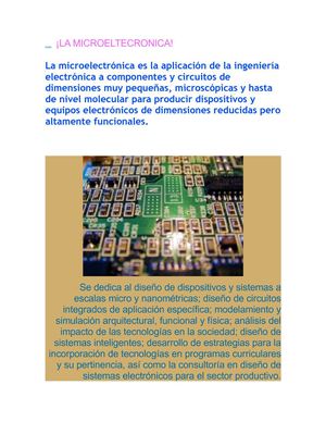 LA MICROELECRONICA 