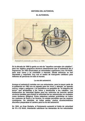 HISTORIA DEL AUTOMOVIL