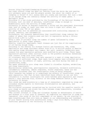 International Springhill Group Reviews: How can Not Sleeping Affect your Health