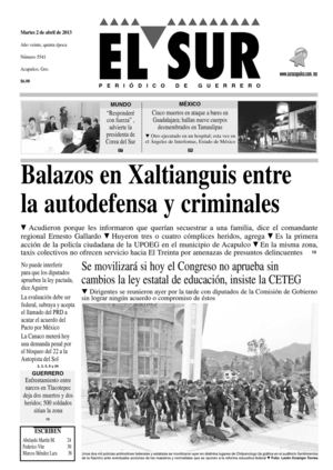 El Sur 2 de abril de 2013