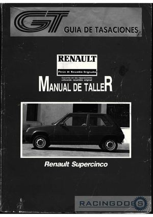 Manual Taller Renault Super5, tomo I