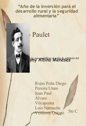 Pedro Paulet... mas que un científico un motivador para seguir adelante.