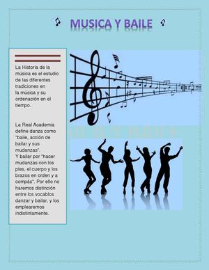 Origen de la musica y del baile