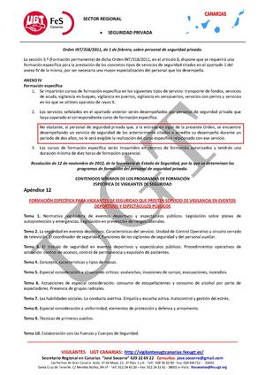 Vigilantes en Eventos Deportivos y Expectaculos Formacion Necesaria