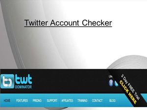 Twitter account checker