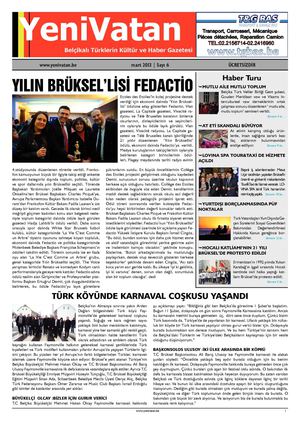 YENİVATAN GAZAETESİ MART 2013