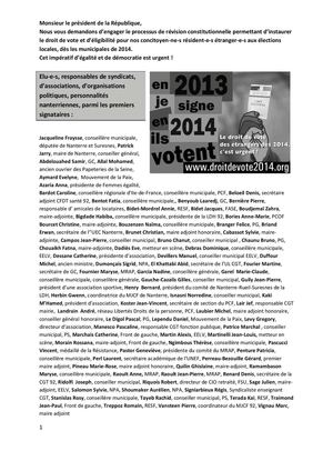 DDV 2014 : 400 premiers signataires nanterriens