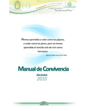 Manual de convivencia Colegio Cooperativo "San Antonio de Prado"