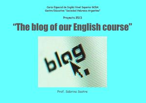The blog of our English course