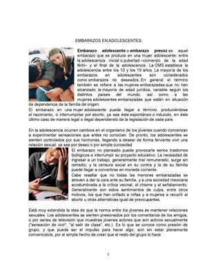 Embarazos en adolescentes