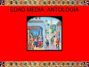 Antología literatura medieval 1