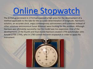 Online Stopwatch