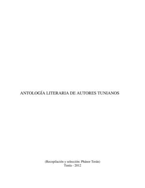 Antología de Autores Tunía - Cauca - Phánor Terán