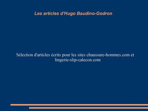 Calaméo - Les articles d'Hugo Baudino-Godron