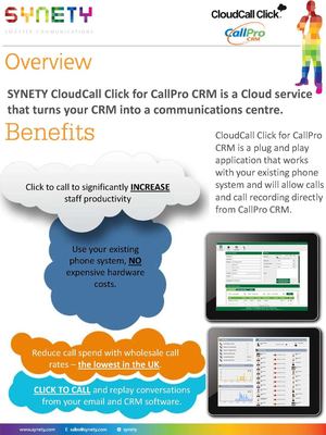 "Click to Call" with CallPro CRM