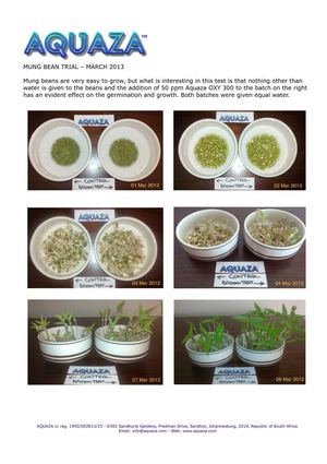 Aquaza improves grouth of plants