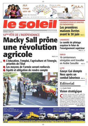 Edition du 05 Avril 2013