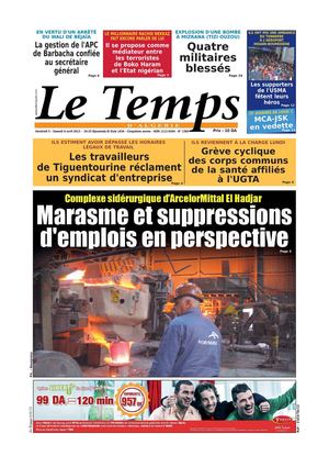 Le Temps d'Algérie Edition du Samedi 06 Avrile 2013
