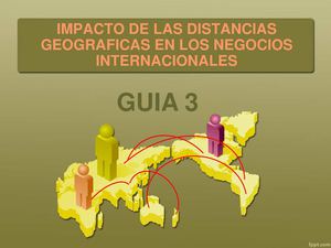 Impacto de las Distancias Geográficas en los Neg. Internacinales