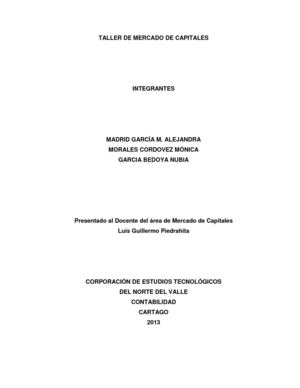 Taller de Mercado de Capitales