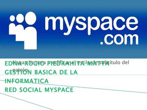 red social myspace