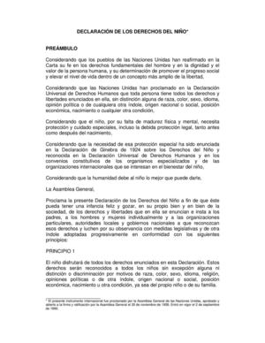 Declaración de los Derechos del Niño