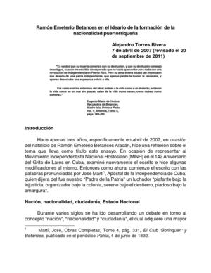 Torres Rivera, Alejandro - Betances y la formación de la puertorriqueñidad