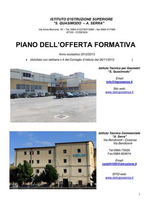 POF IIS ITCG COSENZA 2012-2013